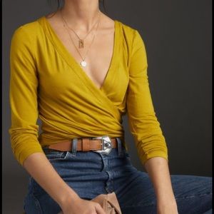Anthropologie Ally Ruched Top